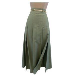 Gucci Linen mid-length skirt